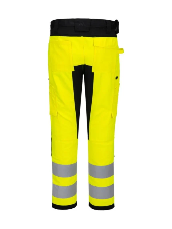 Spodnie robocze ostrzegawcze WX2 Eco Stretch żółte Porwtest CD848