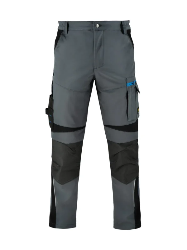 Spodnie robocze Procera softshell Powerflex szare elastyczne