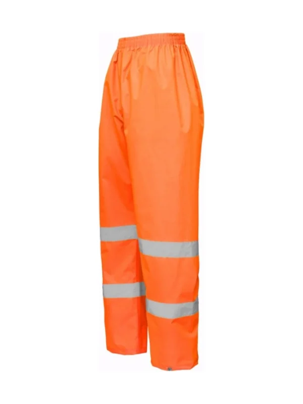 Spodnie robocze przeciwdeszczowe wodoodporne Oxford Hi-vis Klasa 3 ostrzegawcze pomarańczowe