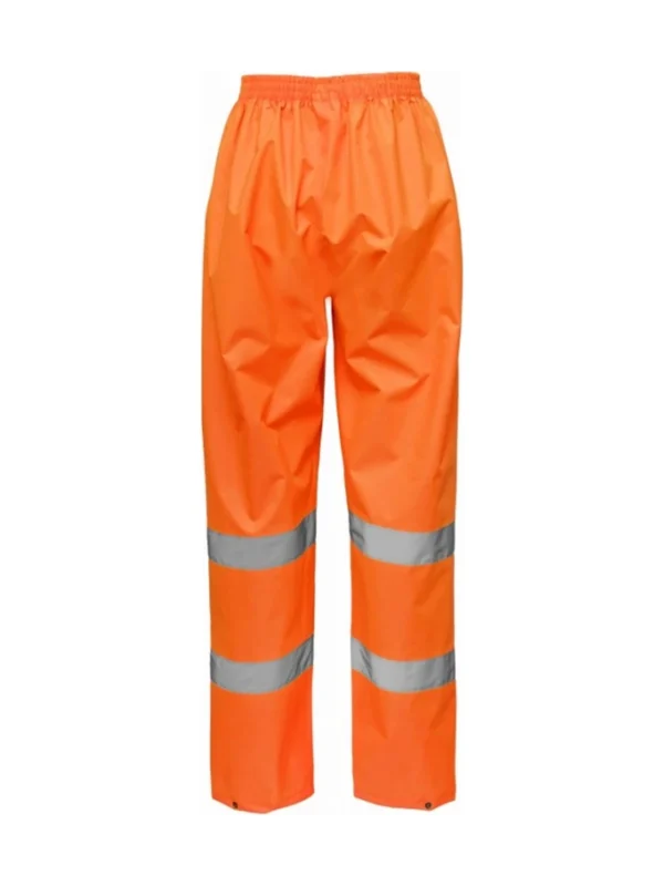 Spodnie robocze przeciwdeszczowe wodoodporne Oxford Hi-vis Klasa 3 ostrzegawcze pomarańczowe