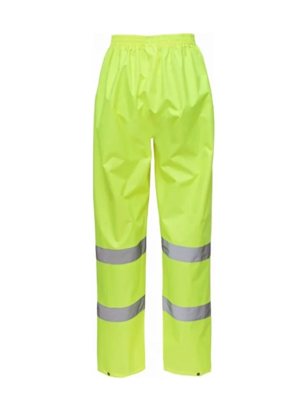 Spodnie robocze przeciwdeszczowe wodoodporne Oxford Hi-vis Klasa 3 ostrzegawcze zółte