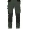 Spodnie robocze TENSION - pełna swoboda ruchów w technologii 4-Way Stretch BoSafety zielone #Bestseller