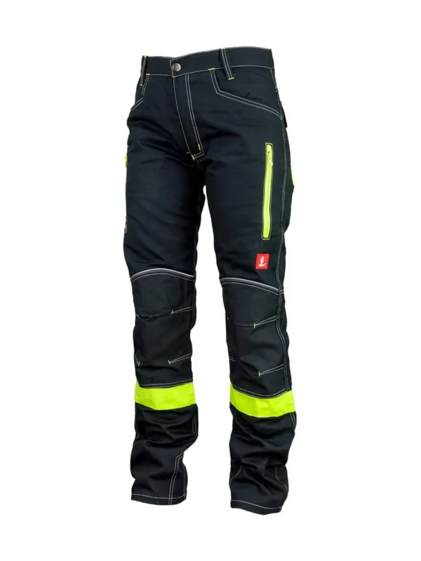 Spodnie robocze Urgent 717 żółte wstawki 315 g/m