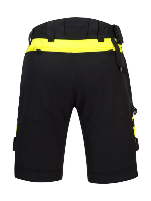 Szorty robocze DX4 czarne z odpinanymi kieszeniami kaburowymi Stretch Pro Portwest DX444