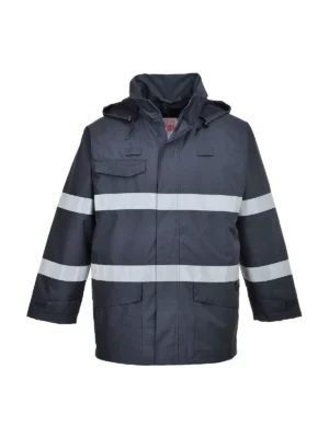 Trudnopalna kurtka Bizflame Rain Multi Protection granatowa Portwest S770