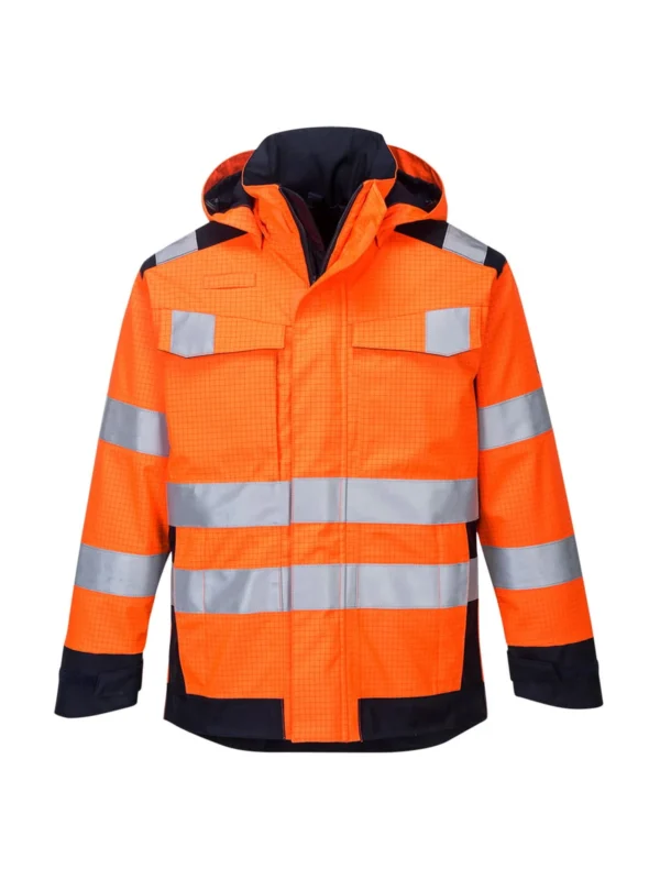 Trudnopalna kurtka Modaflame Multi Norm ARC pomarańczowo-granatowa Portwest MV70