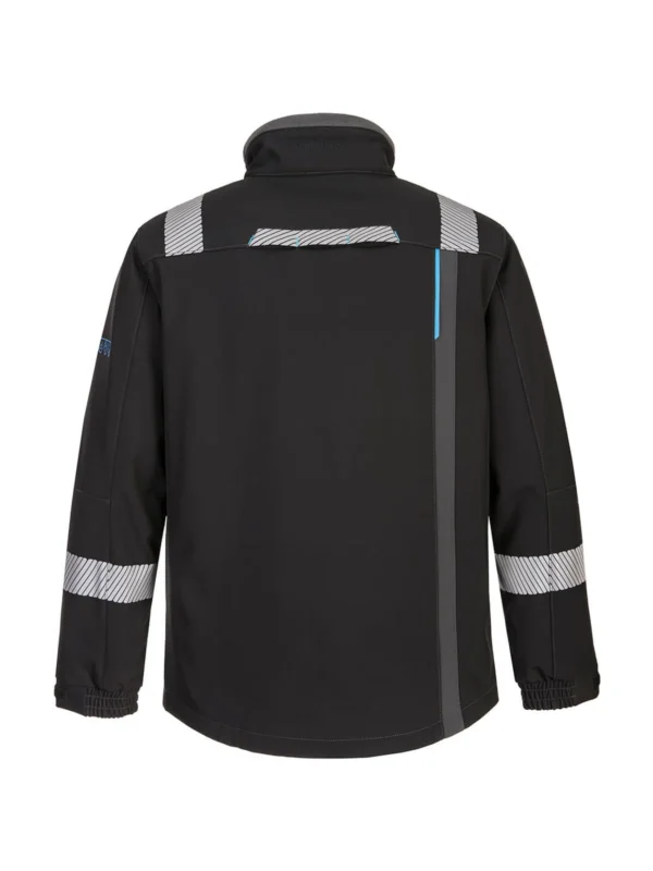 Trudnopalna kurtka multiochronna Softshell WX3 Modaflame czarna Portwest FR704
