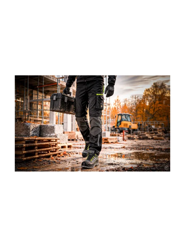 Spodnie robocze Procera softshell Powerflex czarne elastyczne