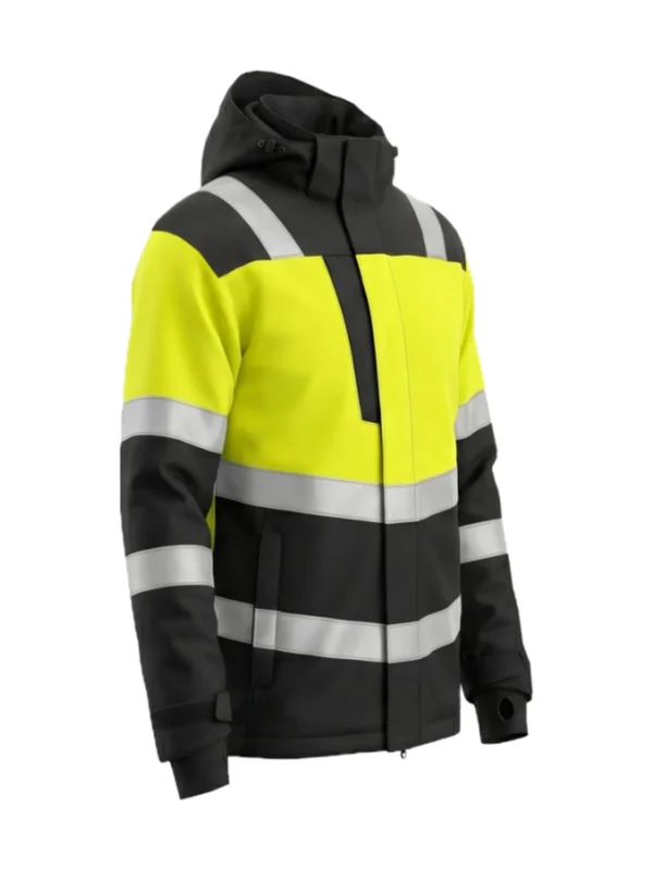 Kurtka robocza zimowa ostrzegawcza Lima Plus 3w1 Hi-Vis 1 BoSafety żółto/czarna ocieplana