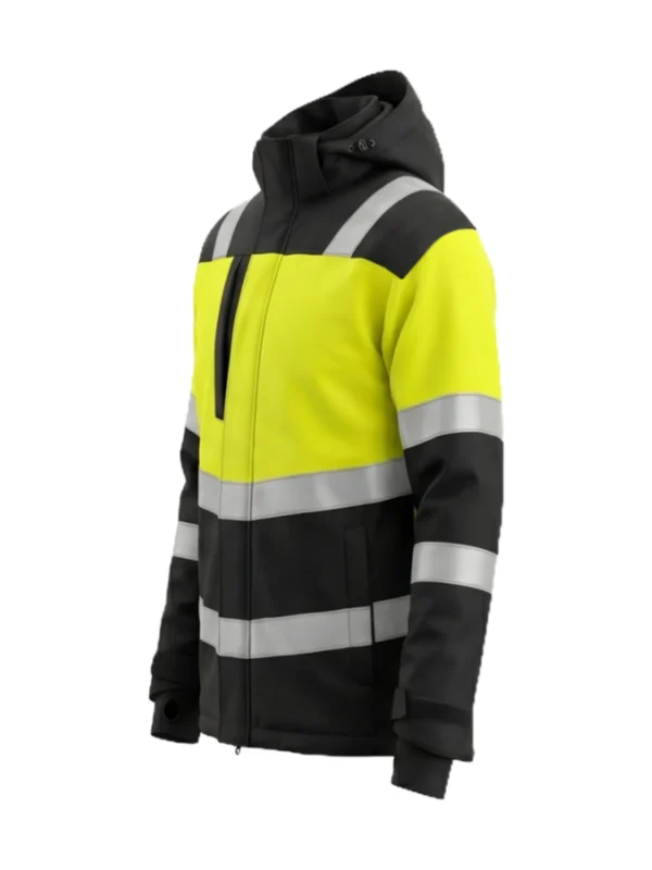 Kurtka robocza zimowa ostrzegawcza Lima Plus 3w1 Hi-Vis 1 BoSafety żółto/czarna ocieplana