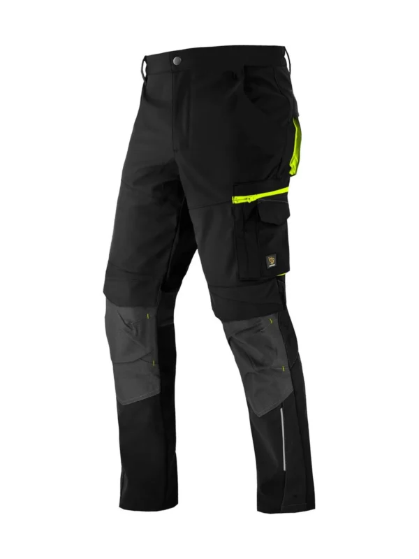 Spodnie robocze Procera softshell Powerflex czarne elastyczne