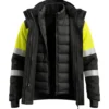 Kurtka robocza zimowa ostrzegawcza Lima Plus 3w1 Hi-Vis 1 BoSafety żółto/czarna ocieplana