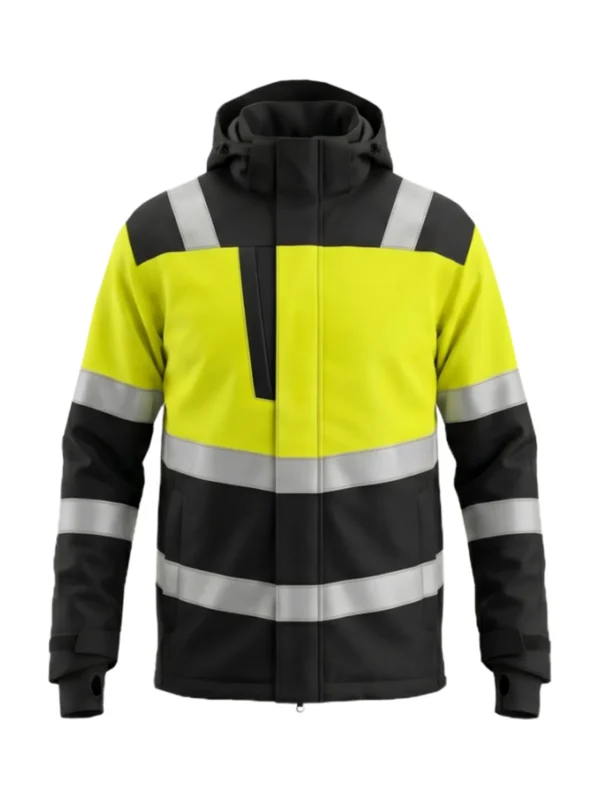 Kurtka robocza zimowa ostrzegawcza Lima Plus 3w1 Hi-Vis 1 BoSafety żółto/czarna ocieplana